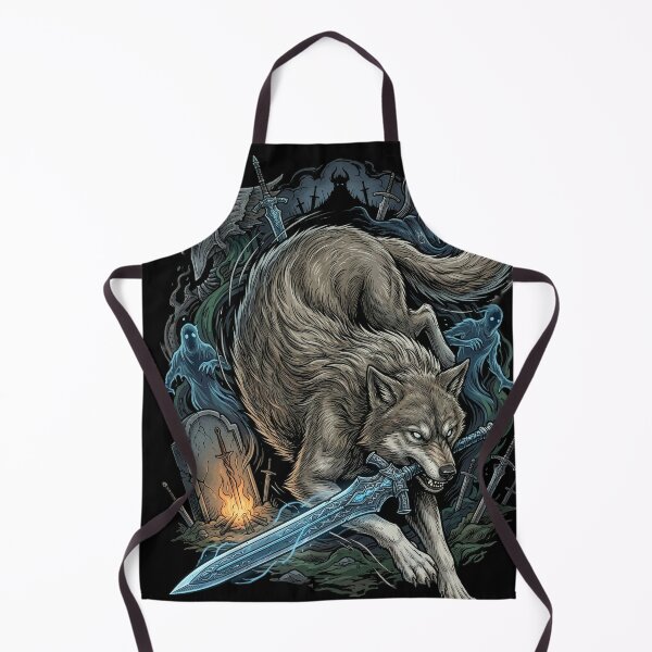Item preview, Great Grey Wolf Sif Loyal Knight Companion designed and sold by Senpaiwaves.