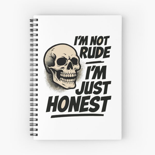Item preview, Bold Skull Art with Honest Quote – Edgy Typography for Real Talk Fans, Posters, Tees & Stickers designed and sold by Bright Nest Studio.