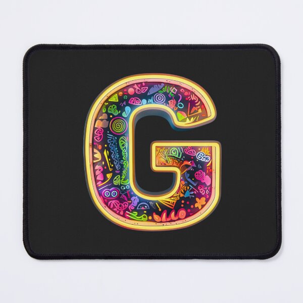 Item preview, Neon Letter G Initial Colorful Abstract - Vibrant Glowing Typography Art designed and sold by Wonder Pixel Studio.