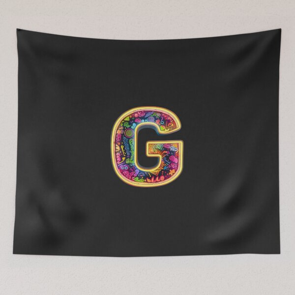Item preview, Neon Letter G Initial Colorful Abstract - Vibrant Glowing Typography Art designed and sold by Wonder Pixel Studio.