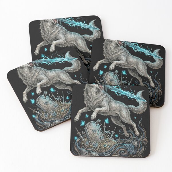 Item preview, Sif the Great Grey Wolf Epic Wolf Portrait designed and sold by Senpaiwaves.