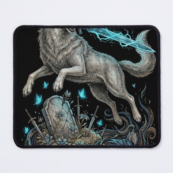 Item preview, Sif the Great Grey Wolf Epic Wolf Portrait designed and sold by Senpaiwaves.