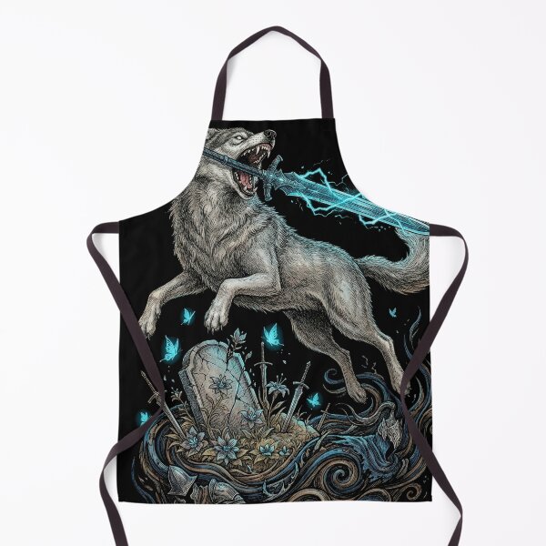 Item preview, Sif the Great Grey Wolf Epic Wolf Portrait designed and sold by Senpaiwaves.