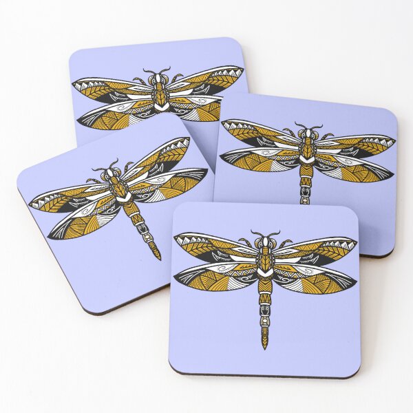 Item preview, Yellow Tribal Dragonfly designed and sold by Steeb757.