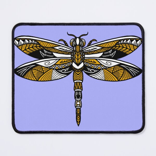 Item preview, Yellow Tribal Dragonfly designed and sold by Steeb757.