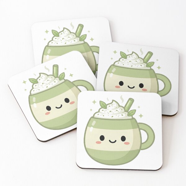 Item preview, Modern Kawaii Matcha Latte Cup designed and sold by pictranoosa.