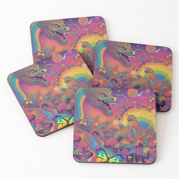 Item preview, Psychedelic Rainbow Dragon Fantasy designed and sold by AnaPixMar.