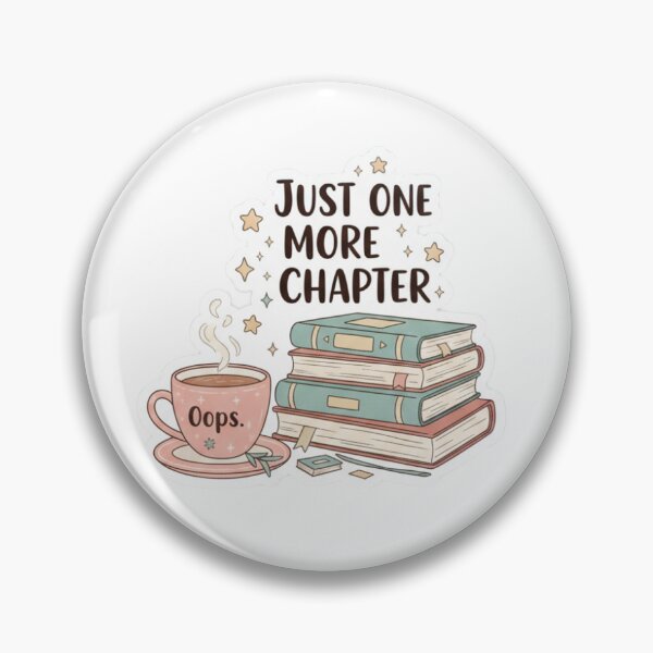 Item preview, Just One More Chapter - Cozy Bookish Aesthetic Sticker designed and sold by Go Arts.