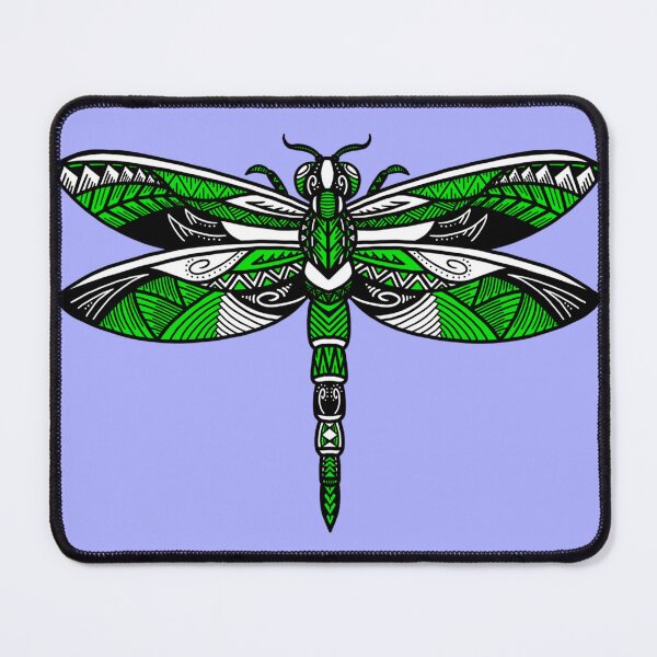 Item preview, Bright Green Tribal Dragonfly designed and sold by Steeb757.