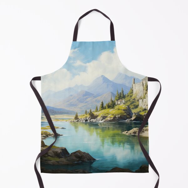 Item preview, Dragon Mountain Ancient Castle On The River Art designed and sold by GrinGalore.