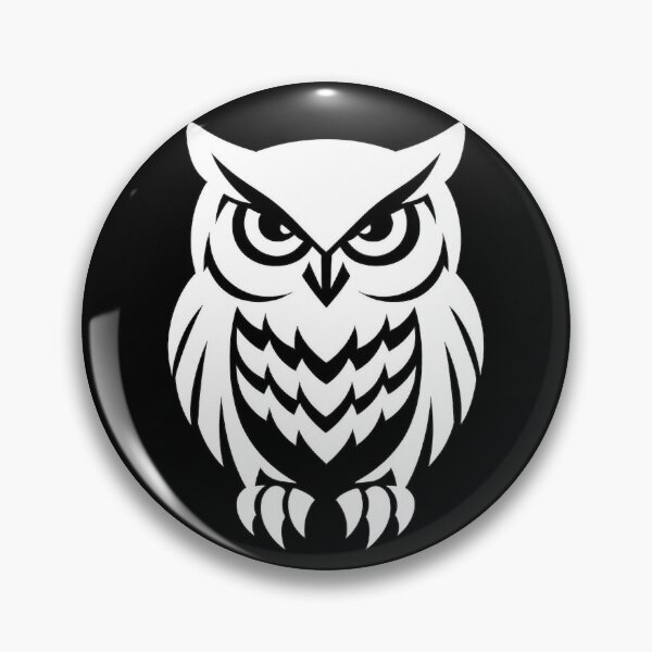 Item preview, Minimalist Grumpy Owl Silhouette designed and sold by PrettyRottenCo.