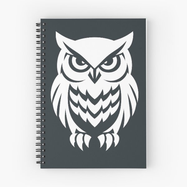 Item preview, Minimalist Grumpy Owl Silhouette designed and sold by PrettyRottenCo.