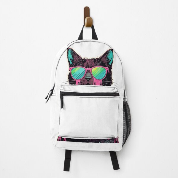 Item preview,  Glitchy Glam Melting Vaporwave Cat Surreal Retro designed and sold by Ashley critters.