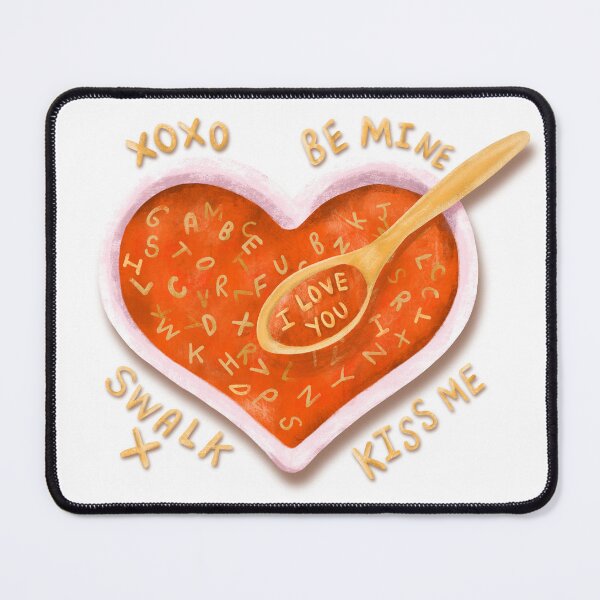 Item preview, I Love You Alphabet Soup designed and sold by SarahWhittle.