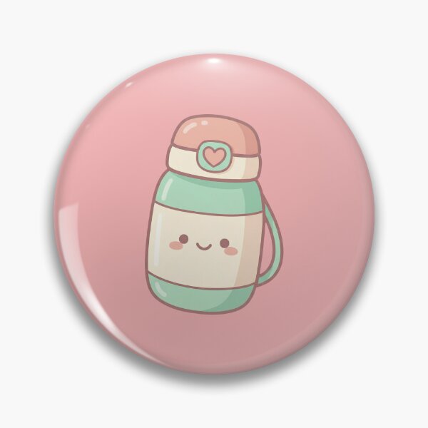 Item preview, Kawaii Happy Smiling Insulated Water Bottle designed and sold by Indraokta22.