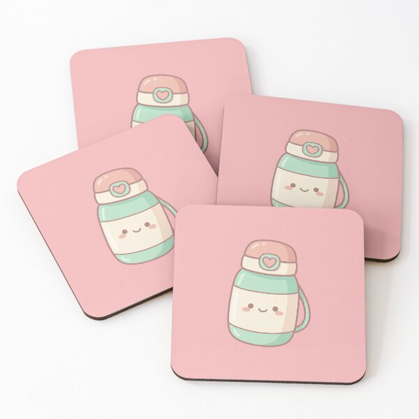 Item preview, Kawaii Happy Smiling Insulated Water Bottle designed and sold by Indraokta22.