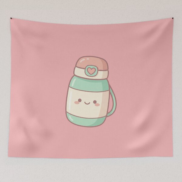 Item preview, Kawaii Happy Smiling Insulated Water Bottle designed and sold by Indraokta22.