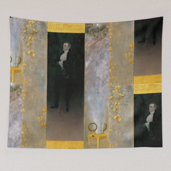 Item preview, Josef Lewinsky Als Carlos in Clavigo by Gustav Klimt: Vienna Secession Poster designed and sold by artofuniverse.