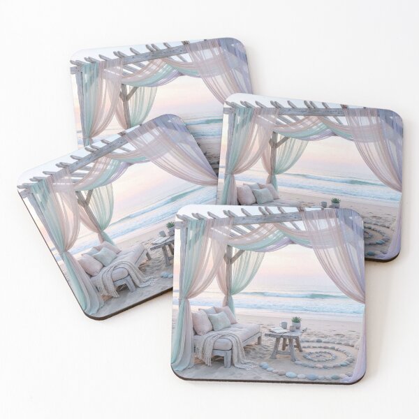 Item preview, Beach Gazebo Pastel Drapery and Couch designed and sold by Maria Dryfhout.