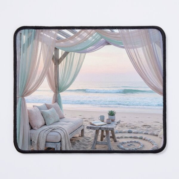 Item preview, Beach Gazebo Pastel Drapery and Couch designed and sold by Maria Dryfhout.