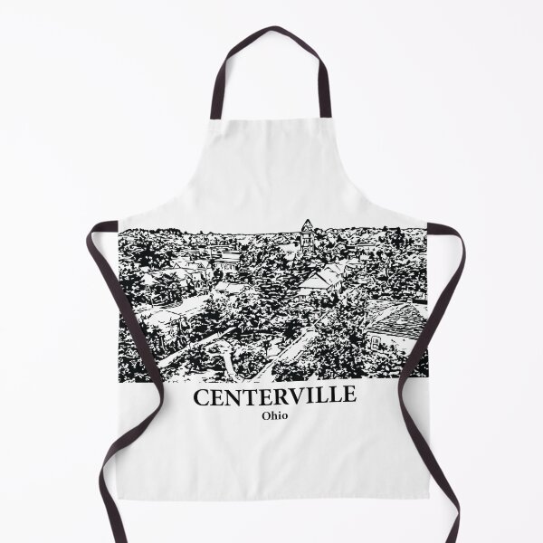 Item preview, Centerville OH - Ink Cityscape Illustration designed and sold by Lakeric Cityscapes.