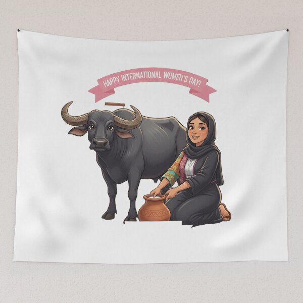 Item preview, Traditional Egyptian Rural Woman - International Women's Day Art designed and sold by Fatomfatom.