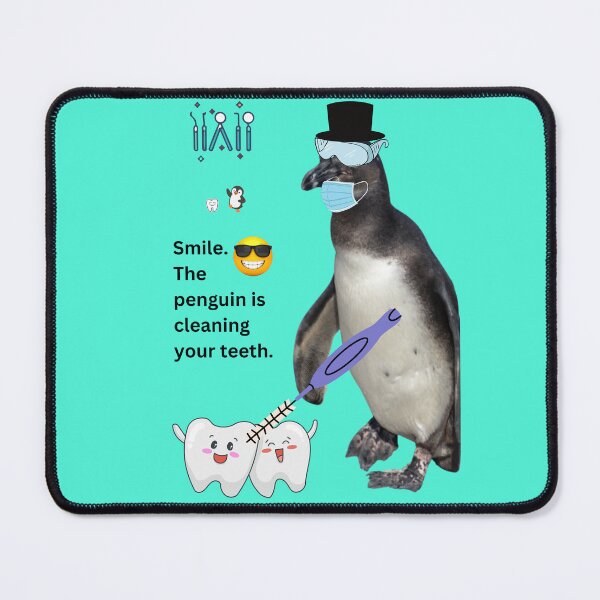 Item preview, Kopie von Kopie von Penguin Dentist Collection - Want sparkling white teeth? – This penguin does. designed and sold by Katja LebenFreude.