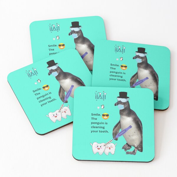 Item preview, Kopie von Kopie von Penguin Dentist Collection - Want sparkling white teeth? – This penguin does. designed and sold by Katja LebenFreude.
