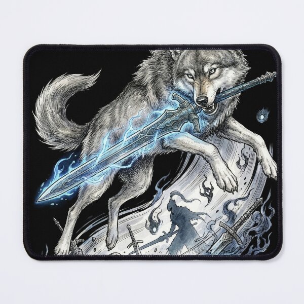 Item preview, Sif Great Grey Wolf Fantasy Beast Art designed and sold by Senpaiwaves.