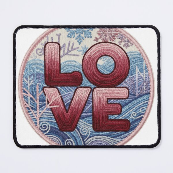 Item preview, LOVE Embroidered Patch Sticker – Valentine’s Day Gift for Lovers designed and sold by Imaginarium of Chaos falcon88 .