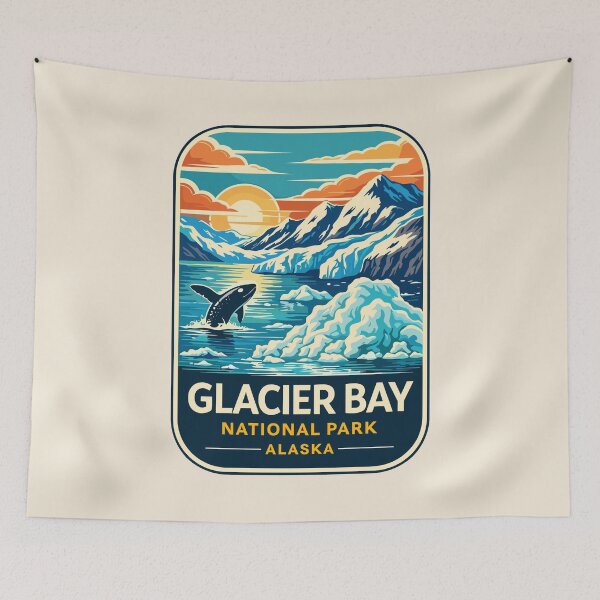 Item preview, Glacier Bay National Park Alaska Sticker designed and sold by Gideon Emmerich.