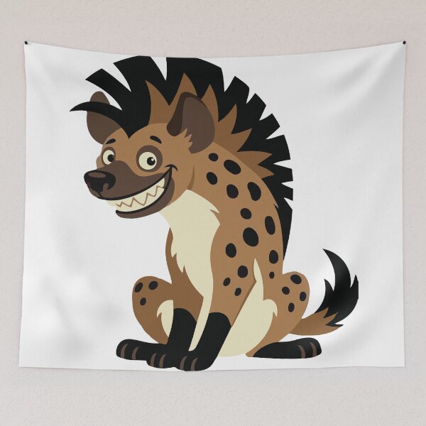 Item preview, Punk Rock Puppy Cute Spotted Hyena Art designed and sold by Petzzz.