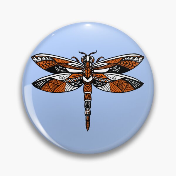 Item preview, Orange Tribal Dragonfly designed and sold by Steeb757.