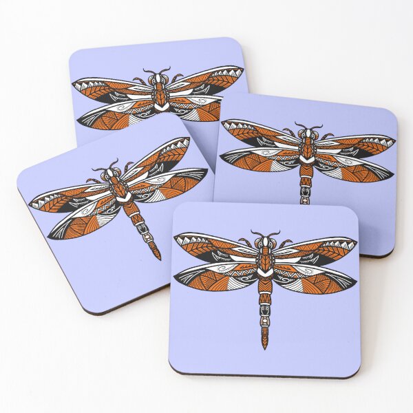 Item preview, Orange Tribal Dragonfly designed and sold by Steeb757.