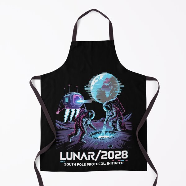 Item preview, moon mission - lunar south pole - 2028 moon landing - space patch - fictional mission - lunar exploration – selenology - space science - Orbital mechanics - Lunar site analysis designed and sold by JansenGS.