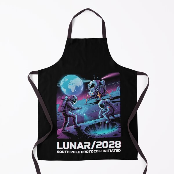 Item preview, 2028 moon landing - Mission data schematic - South Pole descent - 2028 Moon surface operations - Next-gen astronaut - Field science - Lunar researcher – Astrogeology - Science expedition designed and sold by JansenGS.
