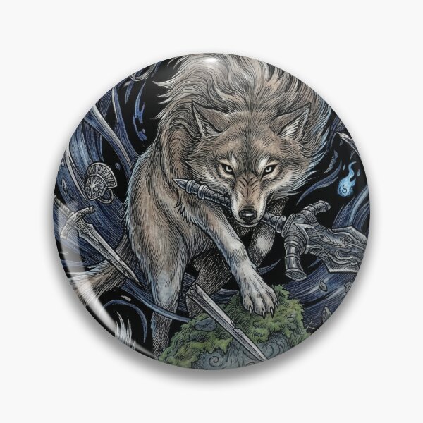 Item preview, Great Grey Wolf Sif Loyal Knight Companion designed and sold by Senpaiwaves.