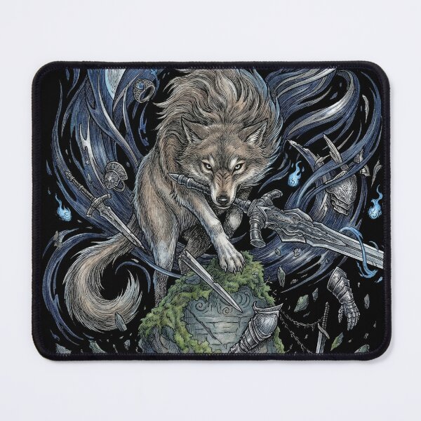 Item preview, Great Grey Wolf Sif Loyal Knight Companion designed and sold by Senpaiwaves.