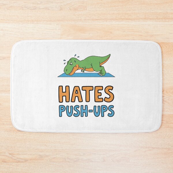 Item preview, Funny T-Rex Trying To Do Push-ups – Gym Humor Design designed and sold by GBDesigner.