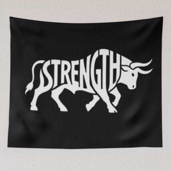 Item preview, Powerful Bull (White Version) – Geometric Illustration / Symbolic Animal designed and sold by Wawan35200.