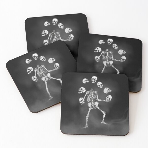 Item preview, Skeleton Juggler – Dark Gothic Skull Art designed and sold by byGokcem.