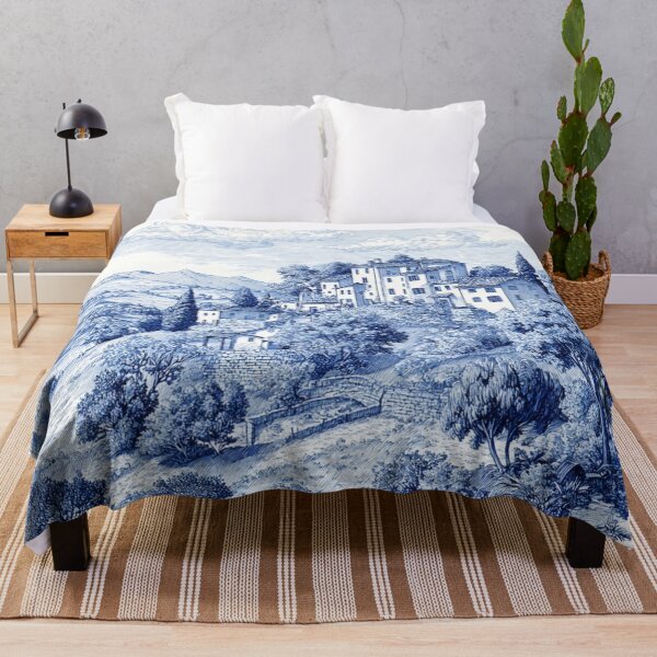 Item preview, Hillside Haven in Blue designed and sold by nshaltiel.