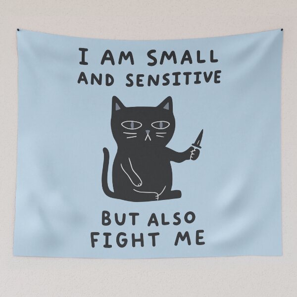 Item preview, Fight Me Cat designed and sold by Ilalemaitre.