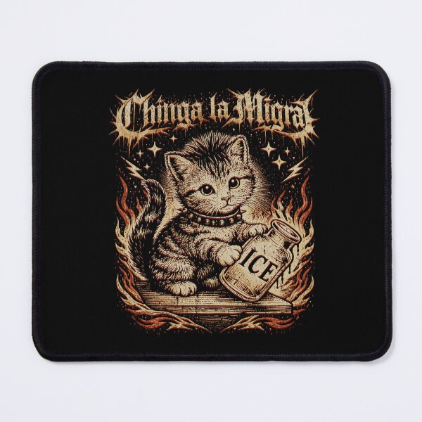 Item preview, Cat chinga la migra funny meme, Abolish ICE Pro Immigration - Vintage 90s designed and sold by RandyHaskins.