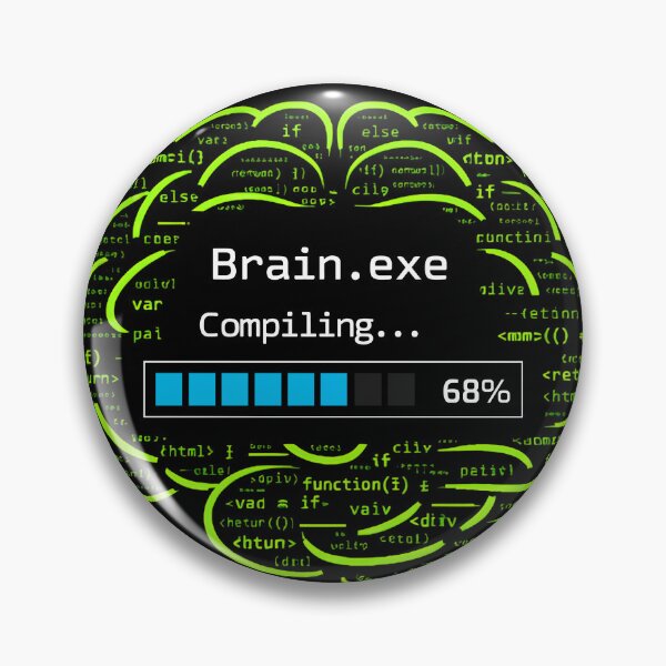 Item preview, Coding Brain Compiling Tech Art designed and sold by CosmoMagiclk.
