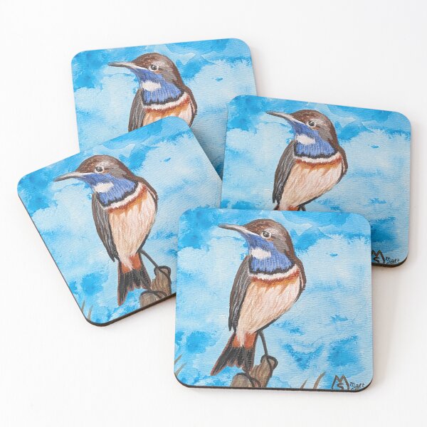 Item preview, Bluethroat in the brushy habitat of the tundra  designed and sold by Matt Starr Fine Art .