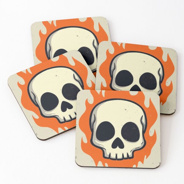 Item preview, FLAMING SKULL designed and sold by gadgetworld.