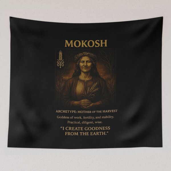 Item preview, Mokosz - the Mother of Harvest Slavic Zodiac (August 16 - September 7) designed and sold by Myth-LegendArt.
