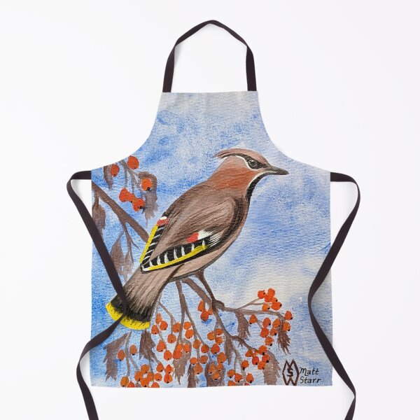 Item preview, Bohemian waxwing feasting on fruit designed and sold by Matt Starr Fine Art .