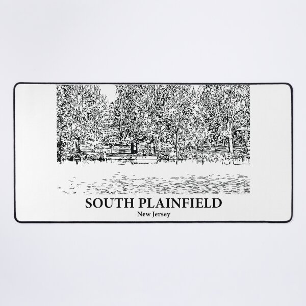 Item preview, South Plainfield NJ - Ink Cityscape Illustration designed and sold by Lakeric.